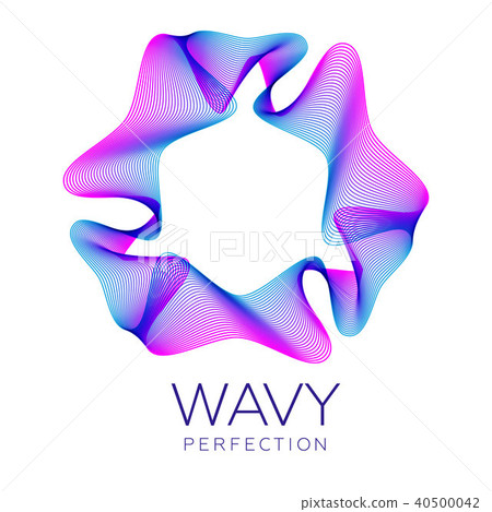 Fantastic abstract flower, gradient blending lines Fantastic abstract flower, gradient blending lines 40500042
