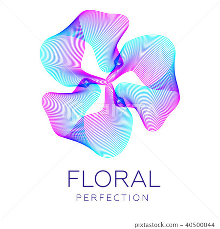 Fantastic abstract flower, gradient blending lines Fantastic abstract flower, gradient blending lines 40500044