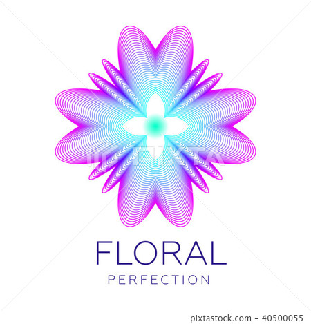 Fantastic abstract flower, gradient blending lines Fantastic abstract flower, gradient blending lines 40500055