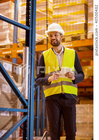 Happy nice man wearing professional uniform Happy nice man wearing professional uniform 40500482