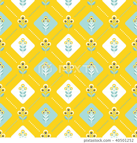 Scandinavian design Seamless floral pattern Scandinavian design Seamless floral pattern 40501252
