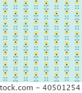 Scandinavian design Seamless floral pattern  40501254