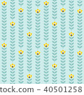 Scandinavian design Seamless floral pattern  40501258