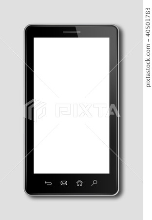 smartphone, digital tablet isolated on dark grey 40501783