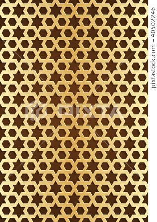 Stellar seamless gold pattern 40502246