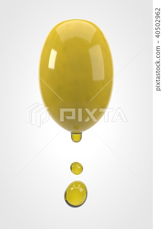 clear green olive. 3d illustration 40502962