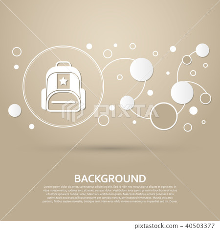 Briefcase, case, bag icon on a brown background wi Briefcase, case, bag icon on a brown background wi 40503377