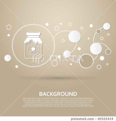 Jam Icon on a brown background with elegant style Jam Icon on a brown background with elegant style 40503434