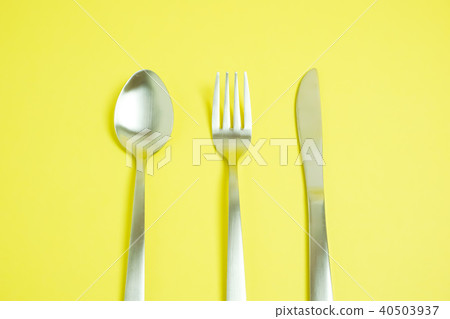 Knife, fork and spoon Image of restaurant, meal, dining table, food court 40503937
