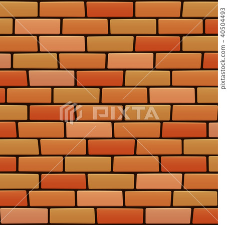 插圖素材: brick wall brown background design