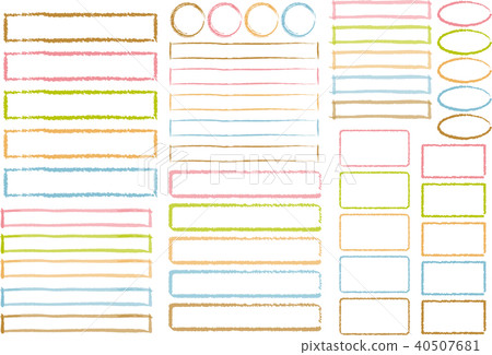 手繪框架集 手繪框架集 40507681