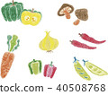 Vegetables of colored pencils_2 40508768