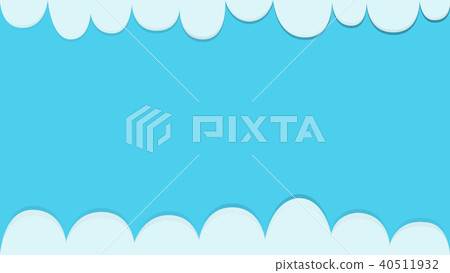 Clouds with blue sky background template vector - Stock Illustration ...