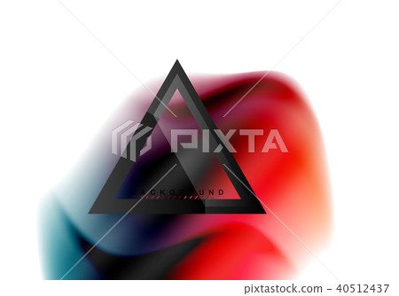 Swirl fluid flowing colors motion effect, holographic abstract background 40512437