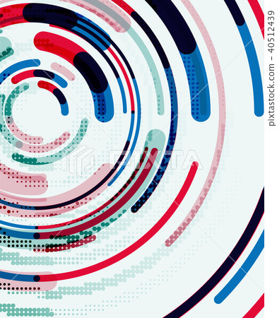 Circular lines, circles, geometric abstract background Circular lines, circles, geometric abstract background 40512439