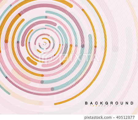 Circular lines, circles, geometric abstract background 40512877