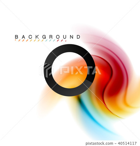 Swirl fluid flowing colors motion effect, holographic abstract background 40514117