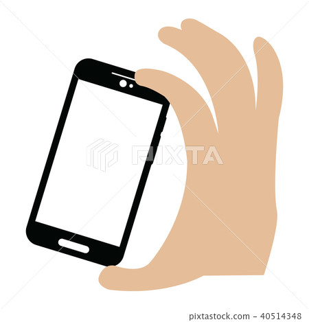 Hand holding a cellphone 40514348