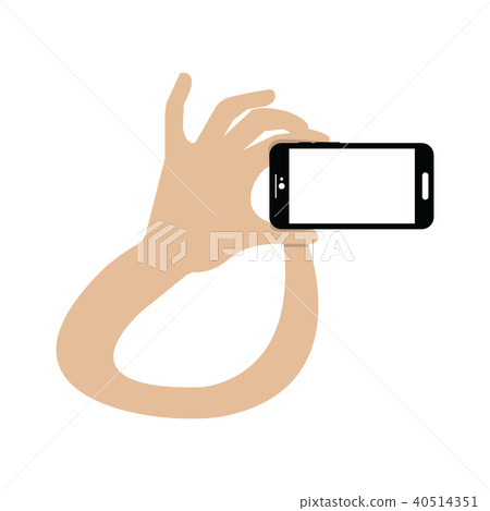 Hand holding a cellphone 40514351