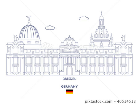 Dresden City Skyline,  Germany 40514518