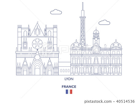 Lyon City Skyline, France 40514536