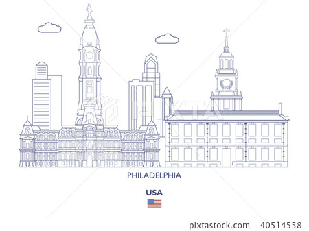 Philadelphia City Skyline, USA 40514558