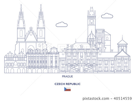 Prague City Skyline, Czech Republic 40514559