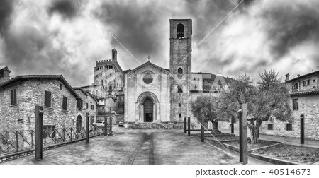 View of the Church of St. John, Gubbio, Italy 40514673