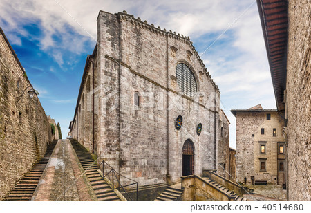 Panoramic view of the Cathedral of Gubbio, Italy 40514680