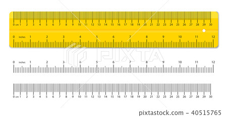 Creative vector illustration of realistic colorful rulers isolated on background. Art design Creative vector illustration of realistic colorful rulers isolated on background. Art design 40515765