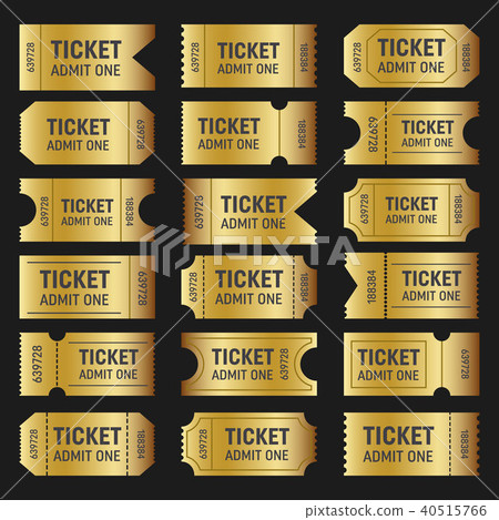 Creative vector illustration of blank shapes of tickets isolated on background. Art design templates Creative vector illustration of blank shapes of tickets isolated on background. Art design templates 40515766