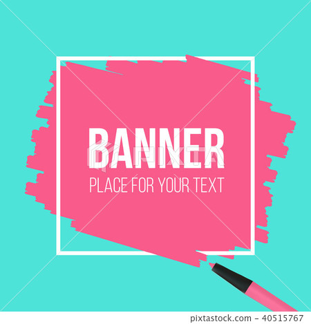 Creative vector illustration of highlighter pen with scribbles isolated on a white background. Stain Creative vector illustration of highlighter pen with scribbles isolated on a white background. Stain 40515767