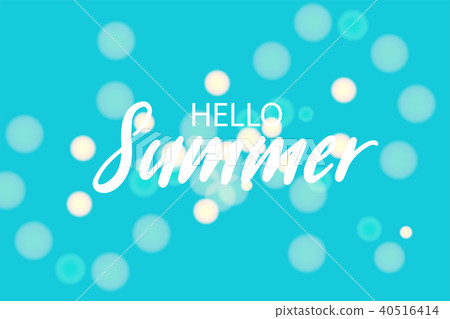 Summer blured handwritten lettering bnner Summer blured handwritten lettering bnner 40516414