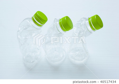 Empty plastic water bottle for recycling isolated. Empty plastic water bottle for recycling isolated. 40517434