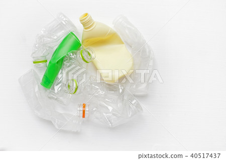 Empty plastic water bottle for recycling isolated. 40517437
