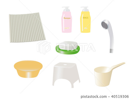Bath accessories set - Stock Illustration [40519306] - PIXTA