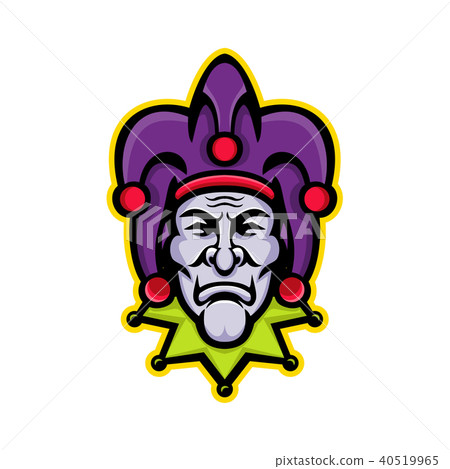 Jester Head Mascot 40519965