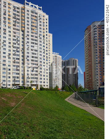 Typical multi-storey houses in Khimki, Russia Typical multi-storey houses in Khimki, Russia 40521642