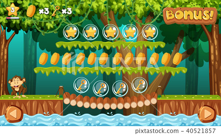 A Game Template Jungle Scene 40521857
