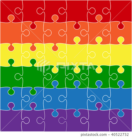 LGBT Flag. LGBT Puzzle Symbol. Pride LGBT. 40522732