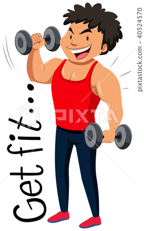 Flashcard design for get fit with man 40524570
