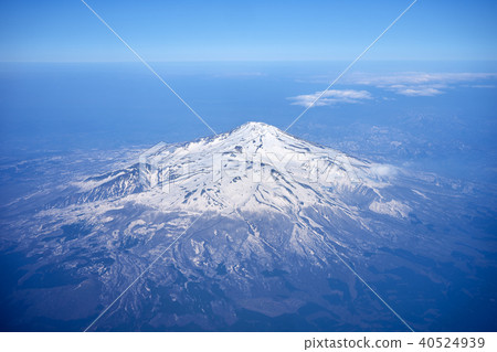 Chokaiyama from the window of the plane Chokaiyama from the window of the plane 40524939