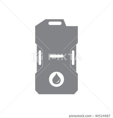 Stylized icon of the canister of gasoline 40524987