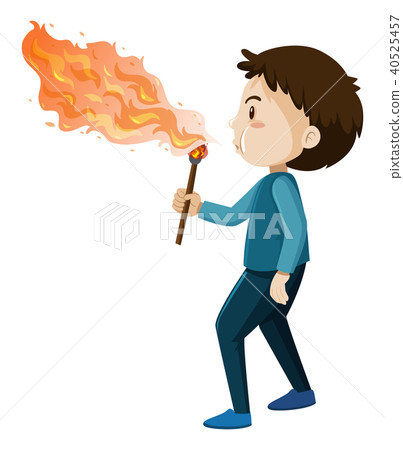 A Fire Blower on White Background A Fire Blower on White Background 40525457