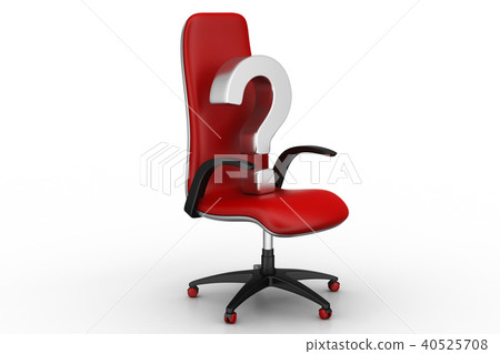 an empty chair with  question mark 40525708
