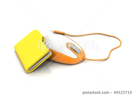 mouse with file folder 40525719