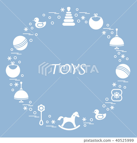 kids elements arranged in a circle 40525999