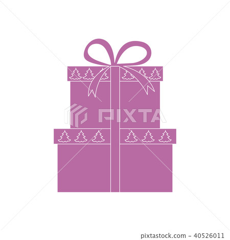 gift boxes decorated Christmas trees 40526011