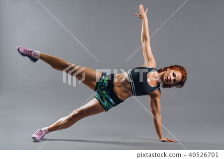 Portrait of a beautiful woman in sportswear. 40526701