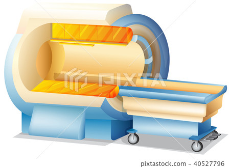 MRI Scanner on White Background 40527796